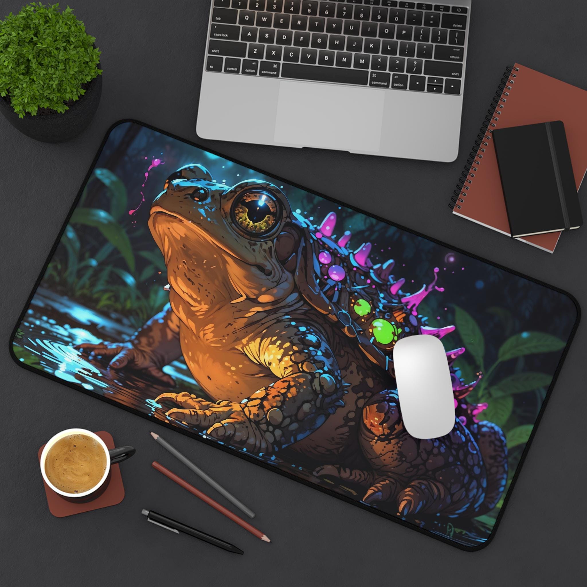 Desk Setup Workspace - Simpatico tappetino da scrivania con rana