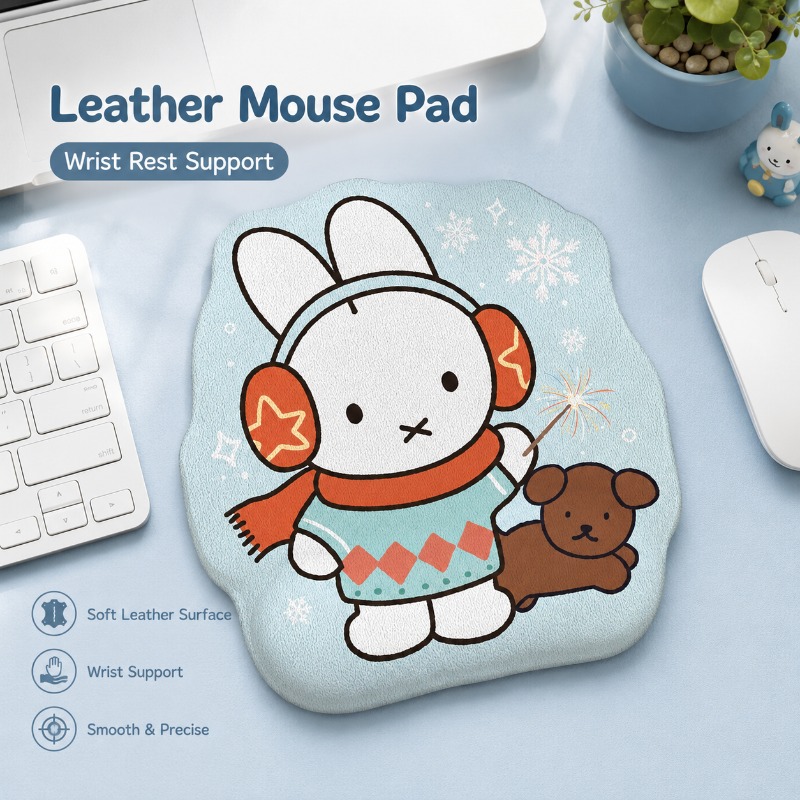 Desk Setup Laptop - Tappetino per Mouse in Pelle Anime