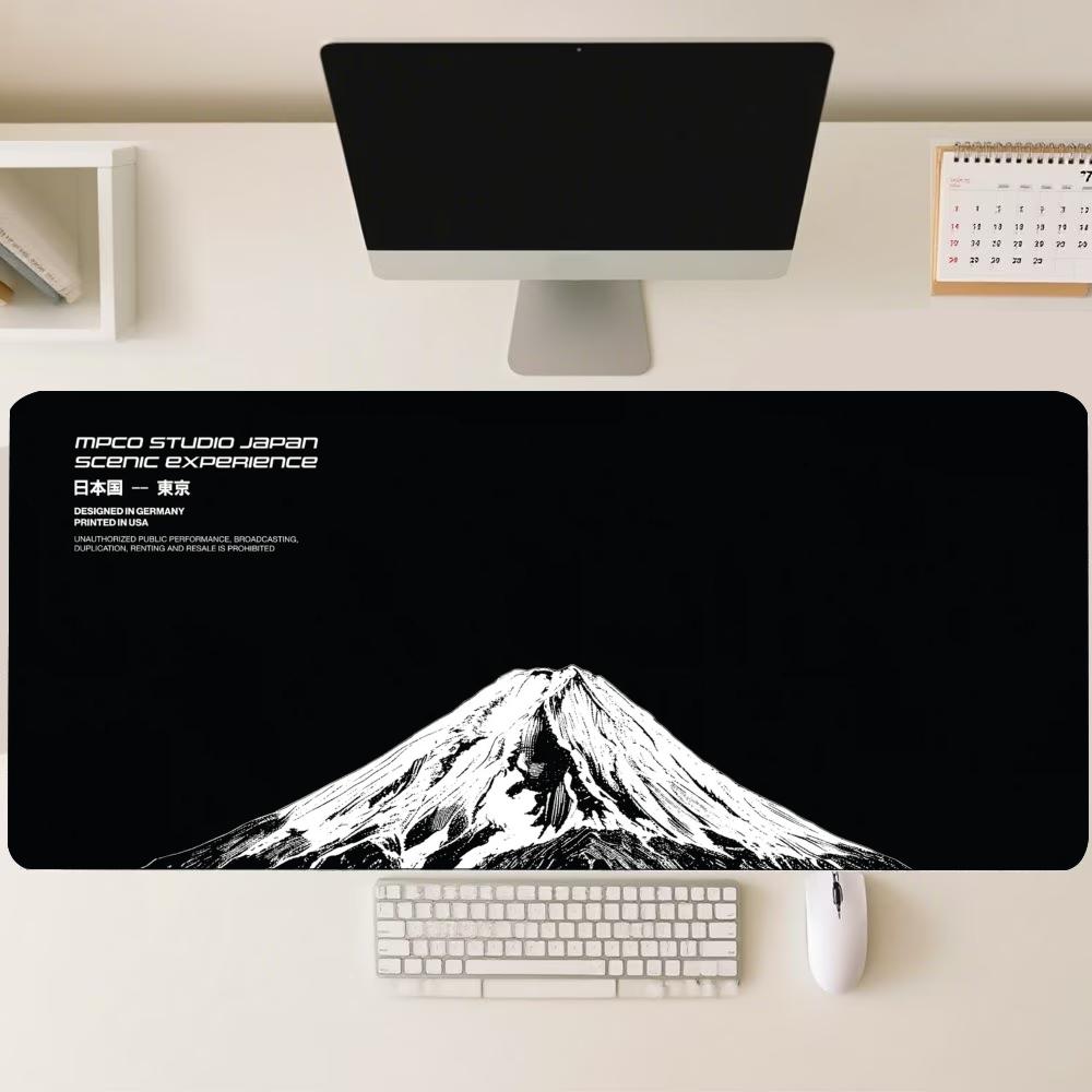 Desk Setup Workspace - Tappetino per Mouse Grande Minimalista con