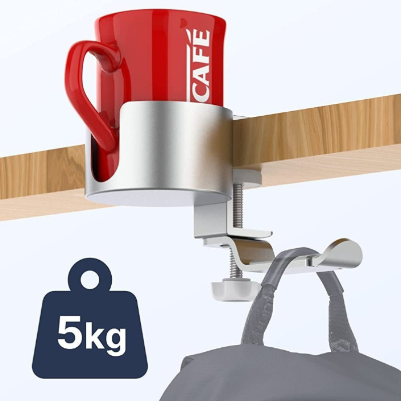 Desk Setup Headphones - 360 ° Supporto Girevole per Tazza