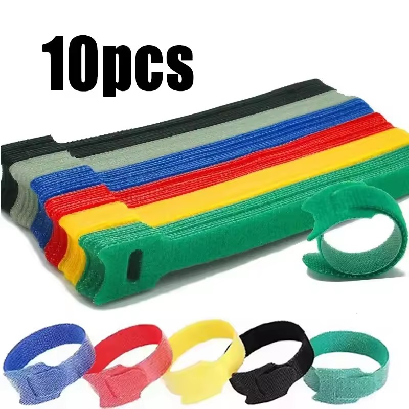 Desk Setup Cable Management - 10-50 Pezzi Fascette Multiuso Riutilizzabili con