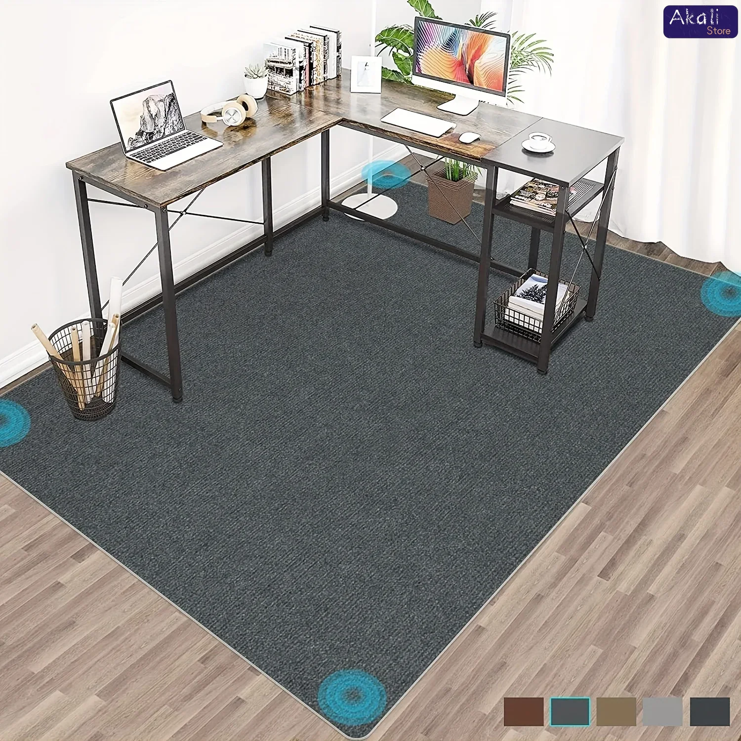 Desk Setup Ergonomic - Tappetino per sedia da ufficio di