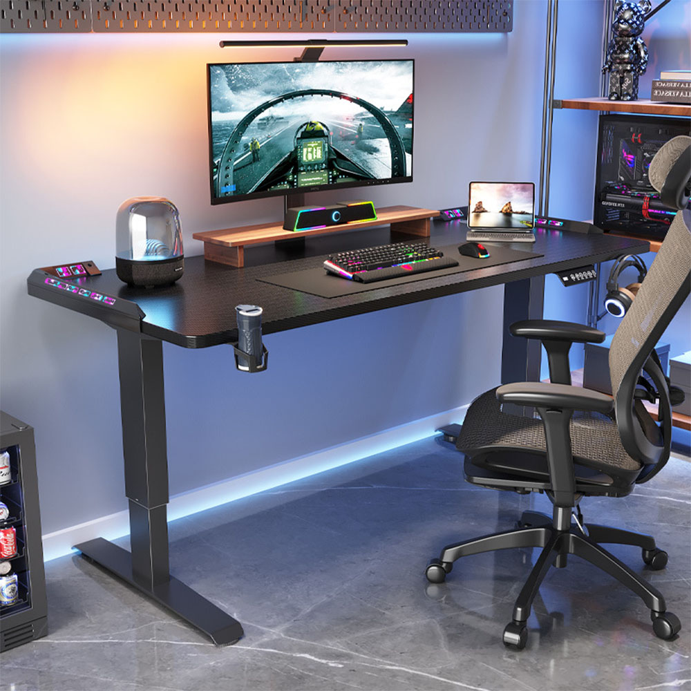 Desk Setup Home Office - Scrivania Regolabile in Altezza, Tavolo Elettrico