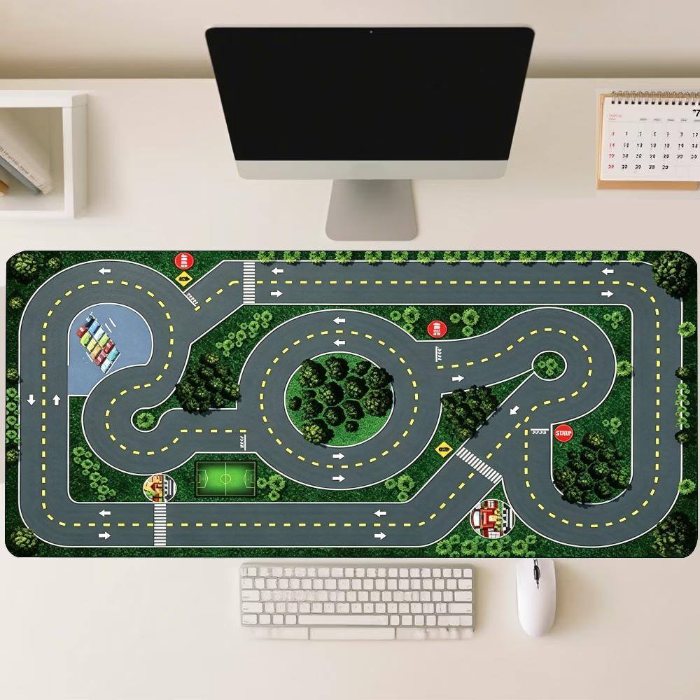 Desk Setup Workspace - Tappetino per Mouse Grande con Motivo