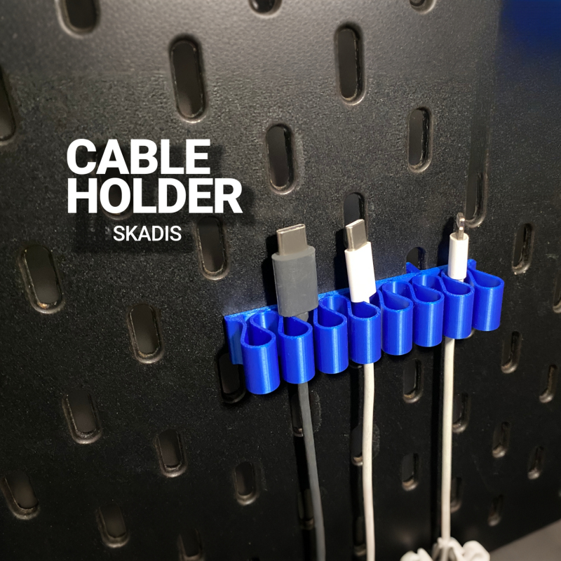 Desk Setup Cable Management - Clip Organizzatore Cavi per Pannello Forato,
