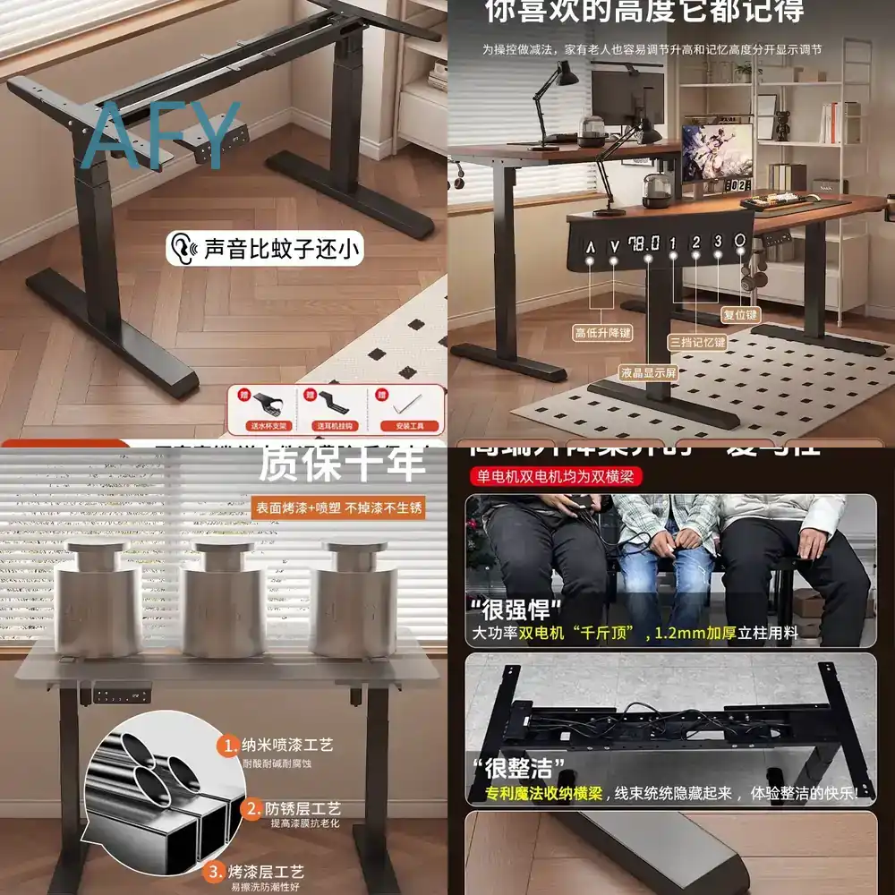 Desk Setup Height - Supporto per Gambe di Tavolo Elevabile,