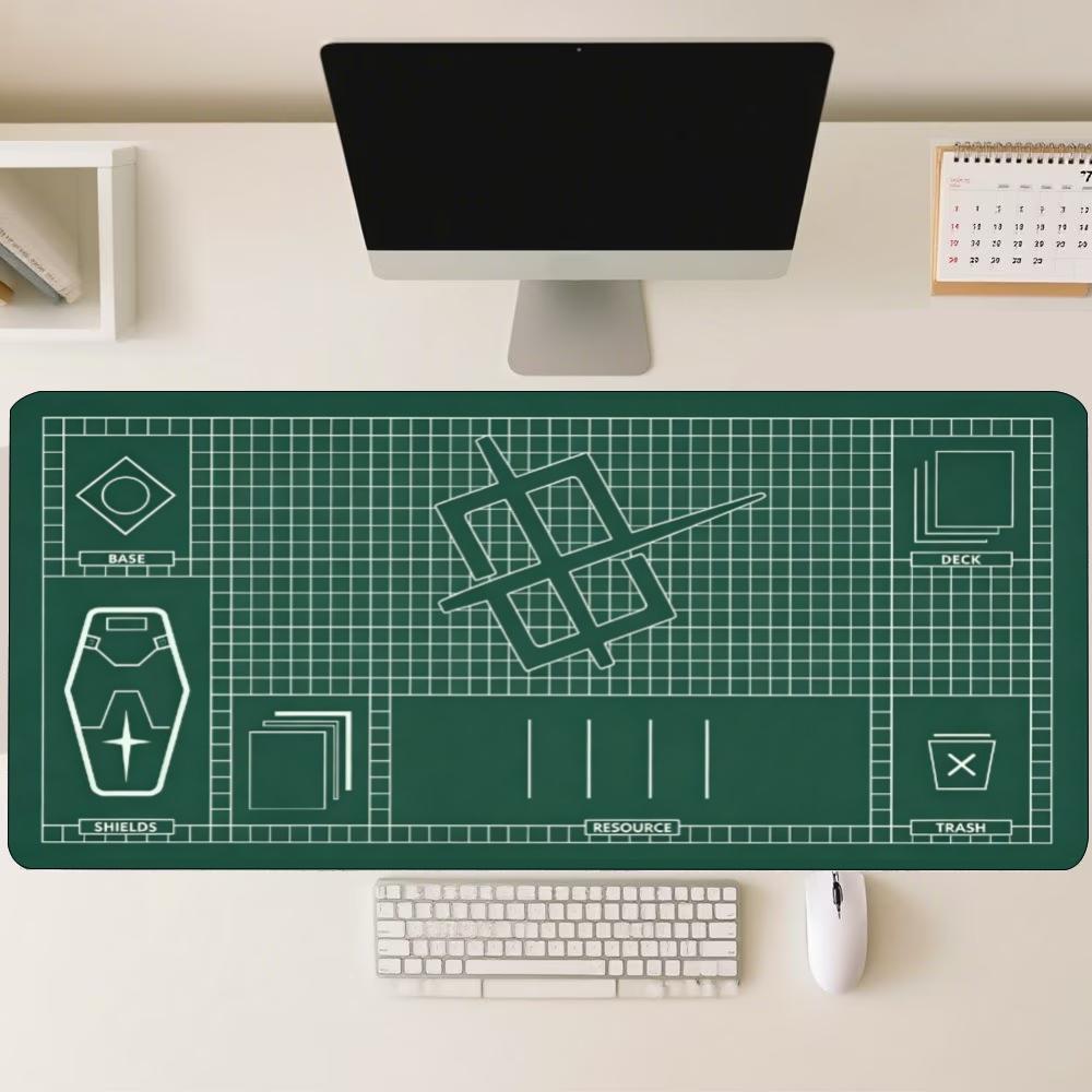 Desk Setup Workspace - Tappetino da Scrivania Grande con Motivo