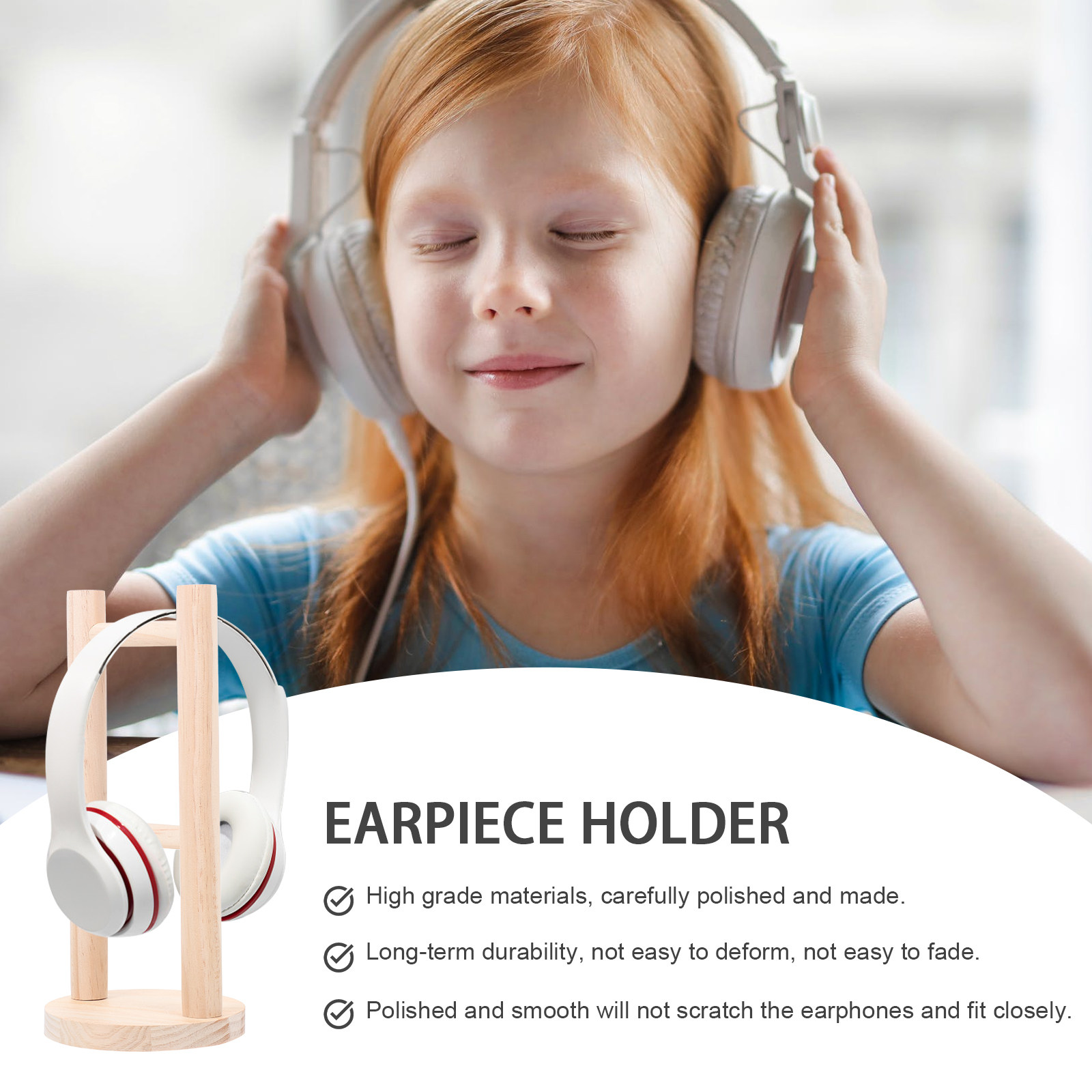 Supporto per Cuffie in Legno M - Desk Setup Headphones recensione e prezzo