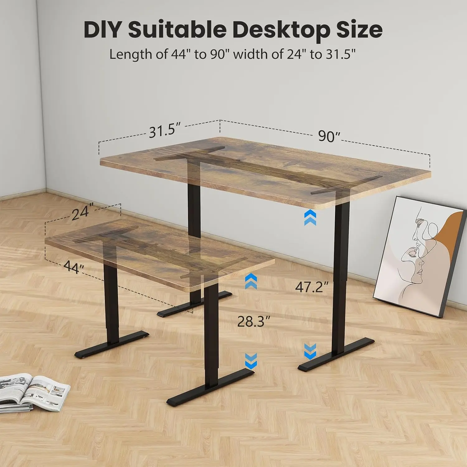 Telaio per Scrivania Regolabil - Desk Setup Height recensione e prezzo