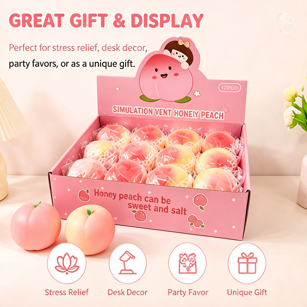 Squishy a forma di pesca, frut - Desk Setup Workspace recensione e prezzo