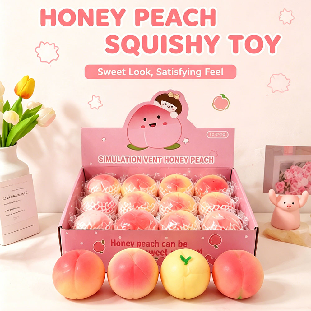 Squishy a forma di pesca, frut - Desk Setup Workspace recensione e prezzo
