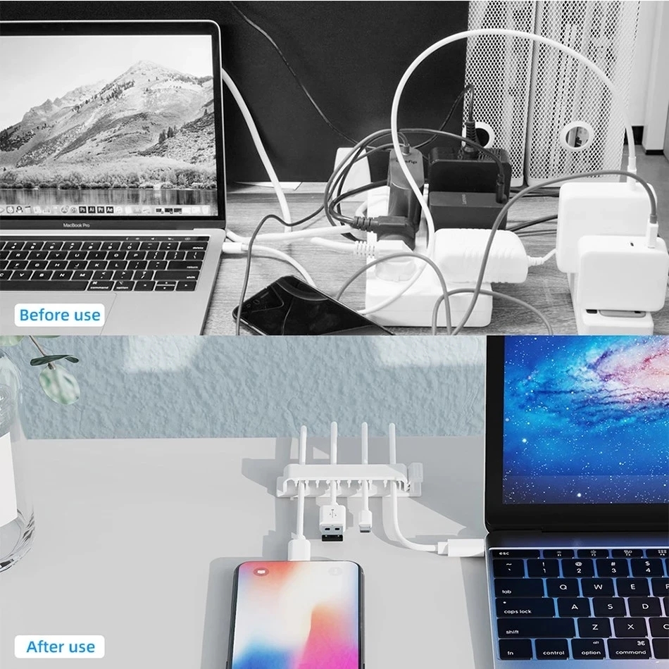 Organizzatore di cavi Clip per - Desk Setup Cable Management recensione e prezzo