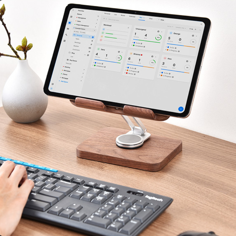 Supporto per iPad in noce nera - Desk Setup Tablet recensione e prezzo