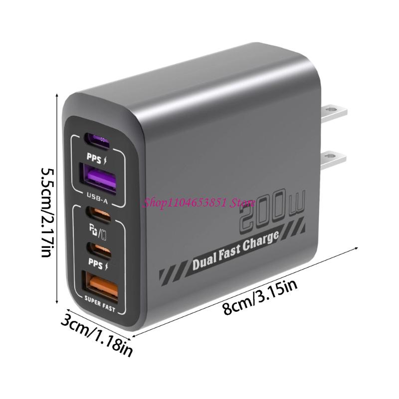 Caricabatterie rapido a 5 port - Desk Setup Tablet recensione e prezzo