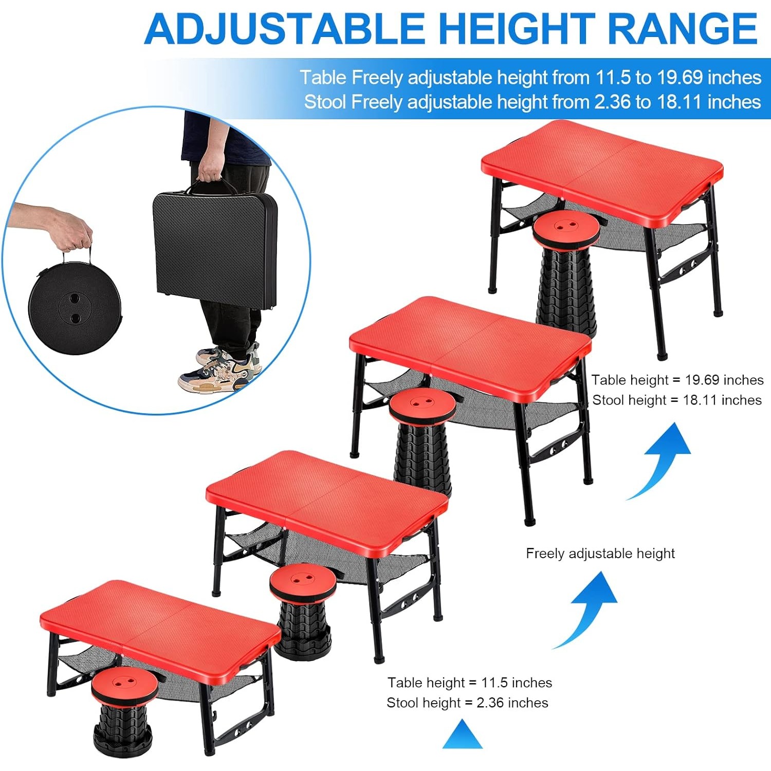Set tavolo pieghevole e sgabel - Desk Setup Laptop recensione e prezzo